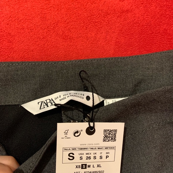 Zara ZW COLLECTION ZIPPERED PENCIL SKIRT - Picture 14 of 14